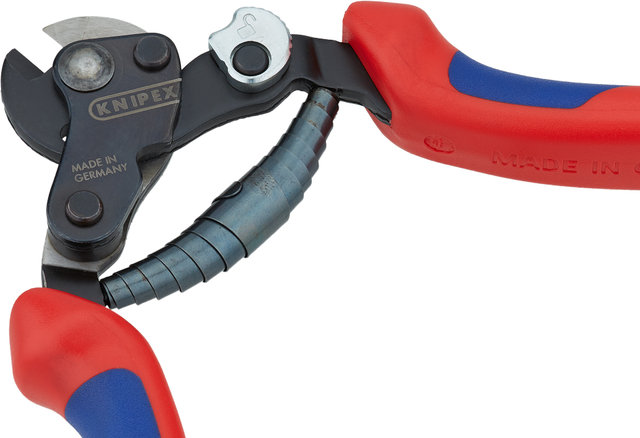 Knipex Drahtseilschere für hochfeste Drahtseile - rot-blau/160 mm