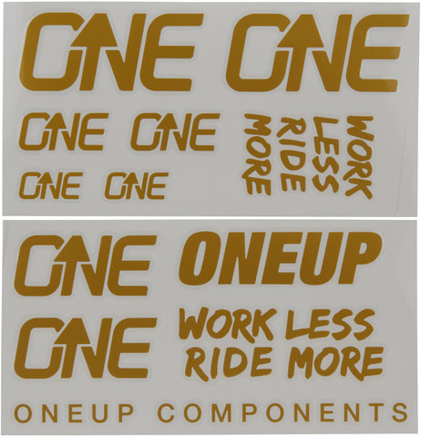 OneUp Components Juego de calcomanías Decal Kit - gold/universal