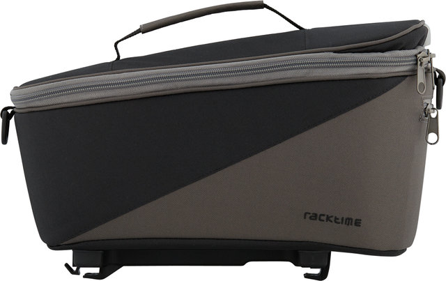 Racktime Talis 2.0 Pannier Rack Bag - carbon black-stone grey/8 litres