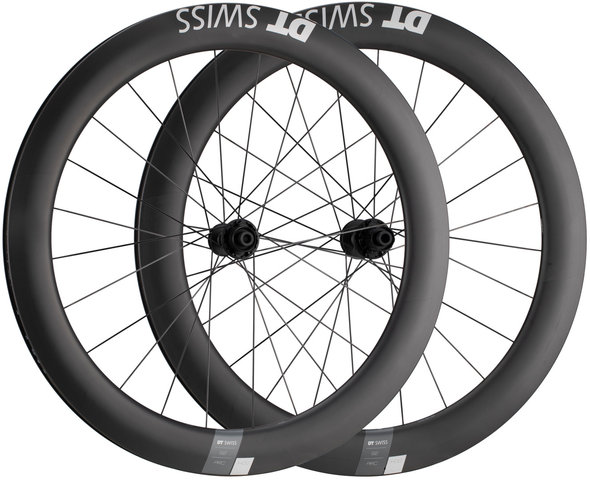 DT Swiss Juego de ruedas ARC 1400 DICUT 62 Carbon Disc Center Lock 28" - negro/28" set (RD 12x100 + RT 12x142) Shimano