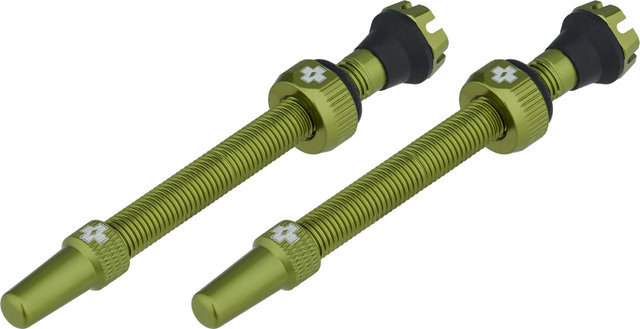 Muc-Off Válvulas Tubeless V2 - green/SV 60 mm