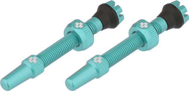 Muc-Off Tubeless Ventile V2 - turquoise/SV 44 mm