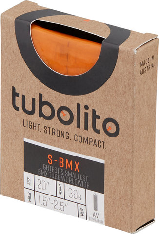 tubolito S-Tubo-BMX Schlauch 20" - orange/20 x 1,5-2,5 AV 40 mm