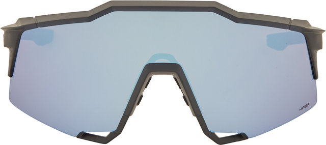 100% Speedcraft Hiper Sportbrille - matte black/hiper blue multilayer mirror