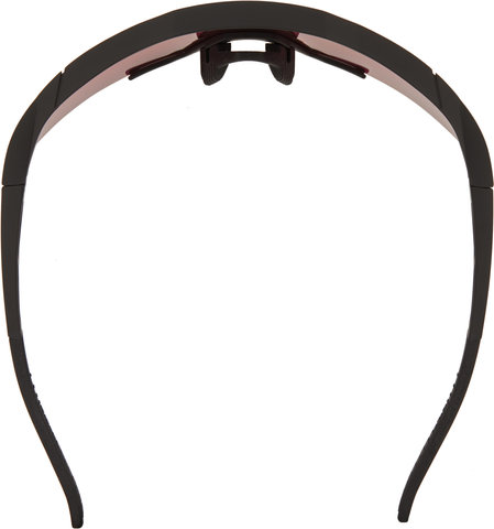 100% Speedcraft Hiper Sportbrille - soft tact black/hiper red multilayer mirror