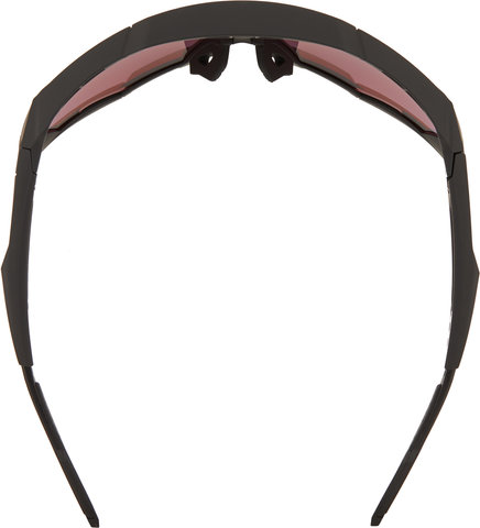 100% Speedtrap Hiper Sportbrille - soft tact black/hiper red multilayer mirror