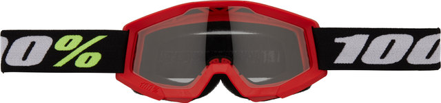 100% Strata Mini Goggle Clear Lens - grom red/clear