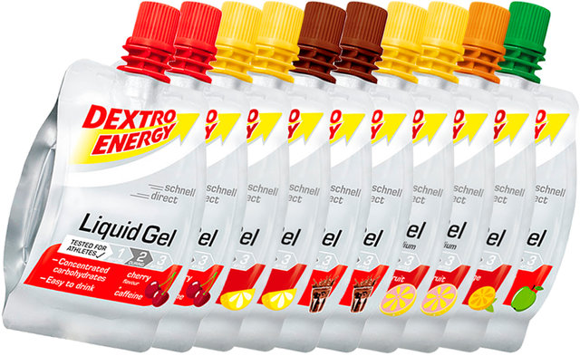 Dextro Energy Liquid Gel - 10 Stück - gemischt/600 ml