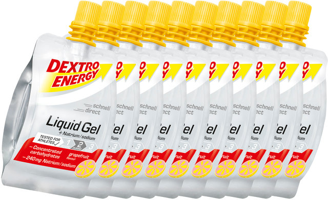 Dextro Energy Liquid Gel - 10 Stück - grapefruit - natrium/600 ml