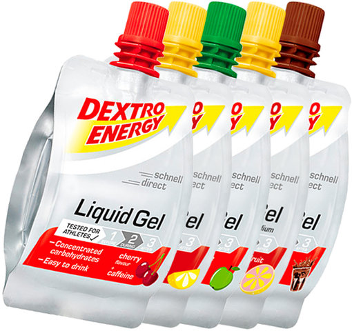Dextro Energy Liquid Gel - 5 Stück - gemischt/300 ml