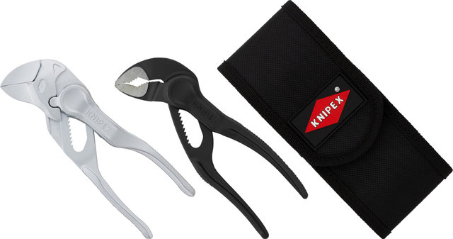 Knipex Zangenset Cobra XS und Zangenschlüssel XS in Werkzeuggürteltasche - universal/universal