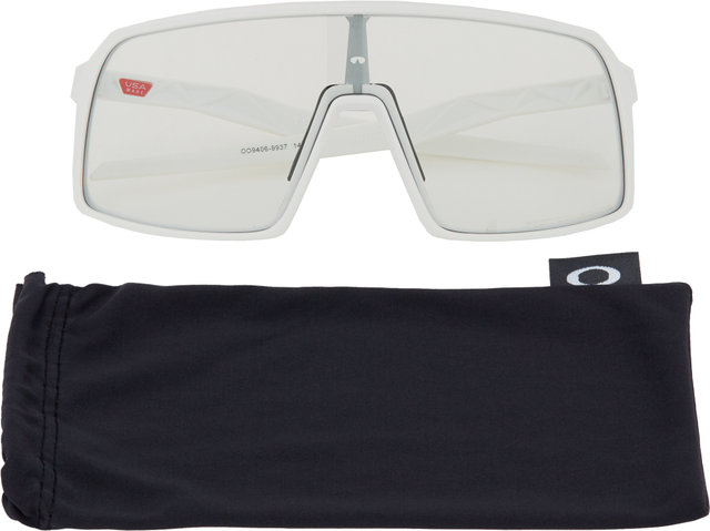Oakley Sutro Photochromic Brille - matte white/clear to black iridium photochromic