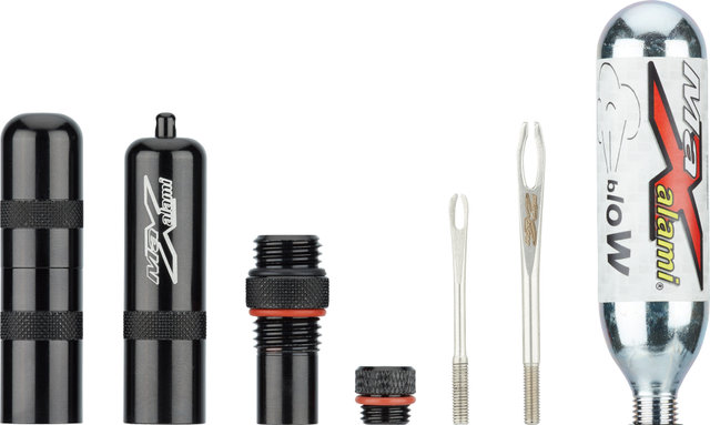 MaXalami PlugN'Blow Duo Tubeless Repair Kit w/ 16 g CO2 Cartridge - black/universal