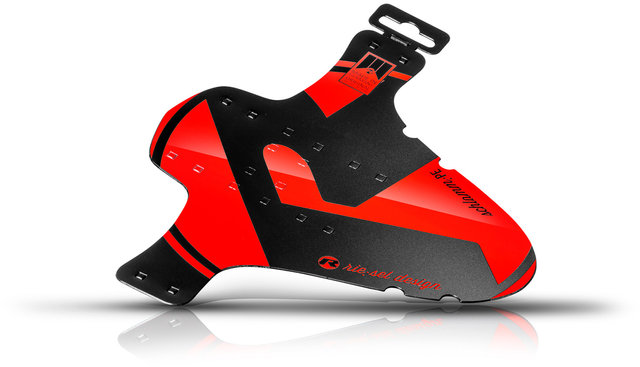 rie:sel Guardabarros schlamm:PE Mudguard - red/universal