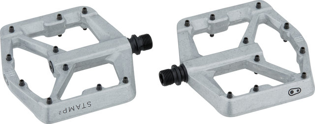 crankbrothers Pedales de plataforma Stamp 2 - raw silver/large