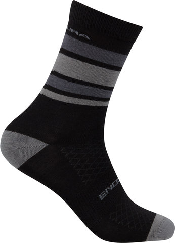 Endura BaaBaa Merino Stripe Socken - matte black/42,5-47