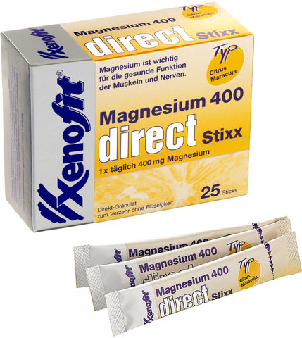 Xenofit Magnesium 400 direct Stixx Direkt-Granulat - 25 Sticks - citrus-maracuja/62,5 g
