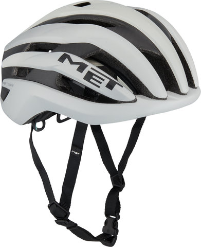 MET Trenta 3K Carbon MIPS Helm - white-silver metallic-matt/56 - 58 cm