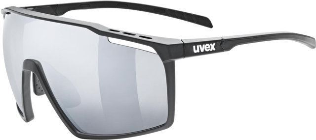uvex Lunettes de Sport mtn perform - black mat/mirror silver