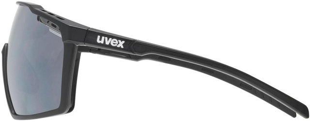 uvex mtn perform Sportbrille - black matt/mirror silver