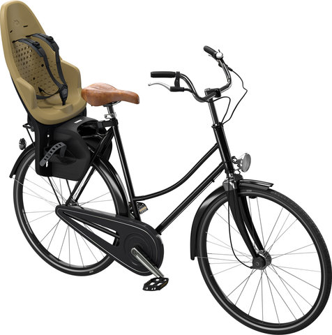 Thule Yepp 2 Maxi Kids Bike Seat for Pannier Rack Installation - fennel tan/universal