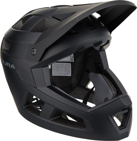 Endura SingleTrack Full Face Helm - black/55 - 59 cm