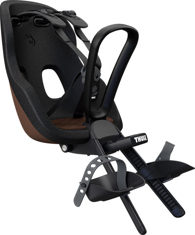 Thule Yepp Nexxt 2 Mini Kids Bicycle Seat for Head Tube Installation - chocolate brown/universal