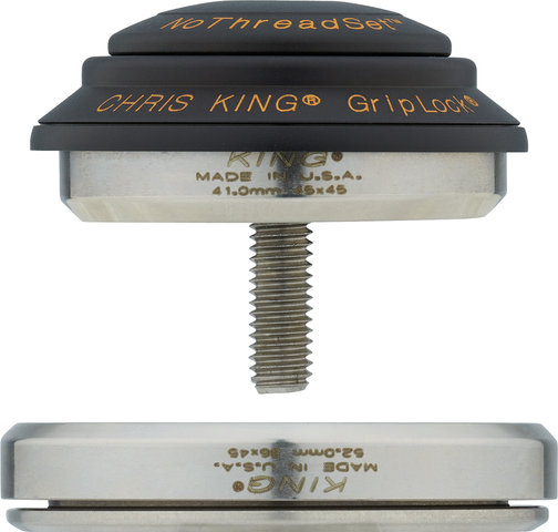 Chris King DropSet 3 IS41/28,6 - IS52/40 GripLock Steuersatz - two tone-black-gold/IS41/28,6 - IS52/40
