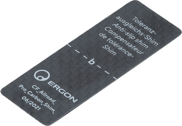 Ergon Tige de Selle CF Allroad Pro Carbon à Ressorts à Lames - black/27,2 mm / 345 mm / SB 25 mm