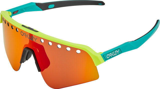 Oakley Sutro Lite Sweep Vented Sportbrille - tennis ball yellow/prizm ruby