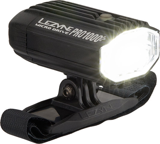 Lezyne Micro Pro 1000+ Helmlampe - satinschwarz/1000 Lumen