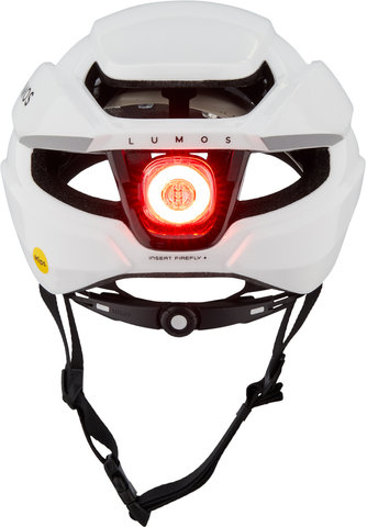 LUMOS Ultra Fly MIPS Helm + Firefly LED Helmlicht Bundle - phantom white/54 - 61 cm