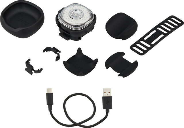 LUMOS Ultra Fly MIPS Helm + Firefly LED Helmlicht Bundle - maverick grey/54 - 61 cm