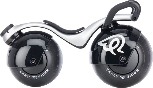 EARLY RIDER Vélo d'Équilibre pour Enfant Super Velio 8" - brushed aluminium-black/universal