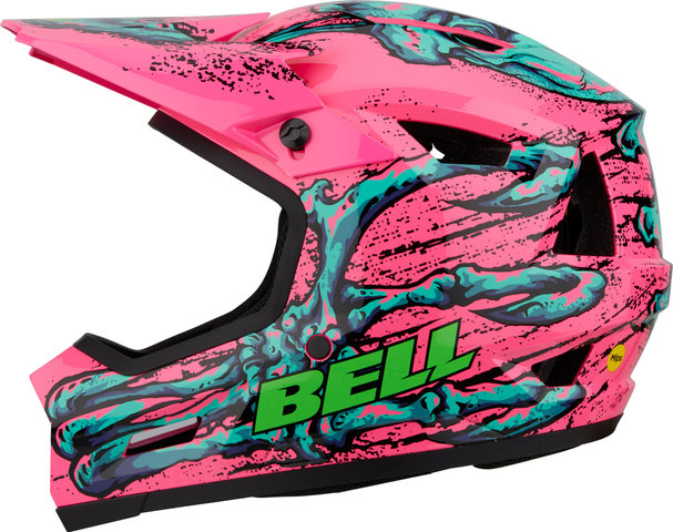Bell Sanction 2 DLX MIPS Fullface-Helm - bonehead gloss pink-turquoise/55 - 57 cm