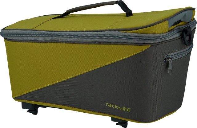 Racktime Talis Pannier Rack Bag - lime green-stone grey/8 litres
