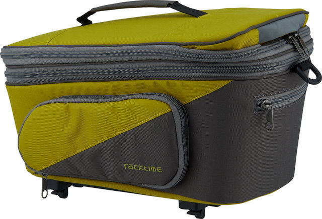 Racktime Talis Plus Pannier Rack Bag - lime green-stone grey/8 litres