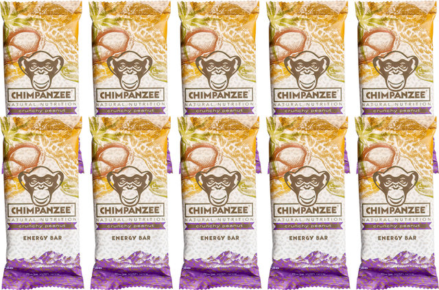 Chimpanzee Barrita Energy Bar - 10 unidades - crunchy peanut/550 g
