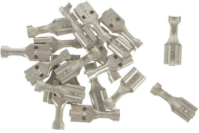SON Female Spade Crimp Connectors - 20 Pieces - universal/4.8 mm
