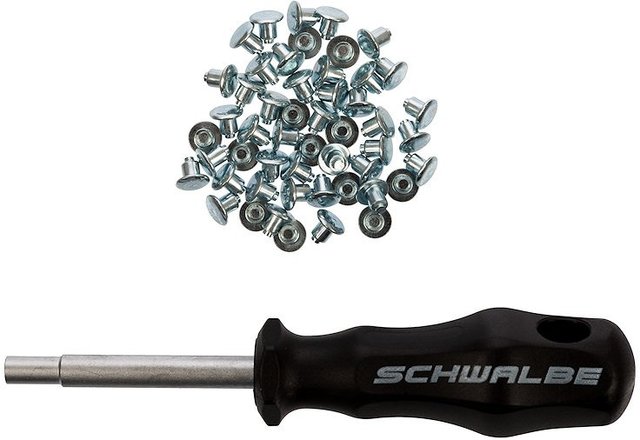 Schwalbe Spikes de repuesto con herramienta - plata/universal