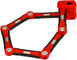 ABUS Bordo Granit XPlus 6500 Folding Lock w/ Carrying Bag - red/85 cm