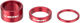 KCNC Set d'Entretoises pour Headset 1 1/8" - 3 pièces - red/3/8/20 mm