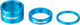 KCNC Set d'Entretoises pour Headset 1 1/8" - 3 pièces - blue/3/8/20 mm