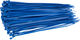 3min19sec Serre-Câbles 3,6 x 200 mm - 100 pièces - bleu/3,6 x 200 mm