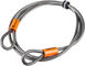 Kryptonite Cable de trabilla CableKryptoFlex® Looped Cable - plata/220 cm