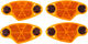 busch+müller Set de 4 Réflecteurs pour Rayons 309 (StVZO) - universal/universal