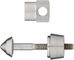 Pitlock Sicherung Set 12 Lampe - silber/33 mm