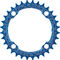 Race Face Plato Narrow Wide, 4 brazos, círculo de agujeros 104 mm, 10/11/12 vel. - blue/32 dientes