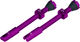 Peatys Chris King Edition MK2 Tubeless Valve 2-Pack Set - violet/Presta 60 mm