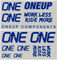 OneUp Components Set d'Autocollants Decal Kit - blue/universal